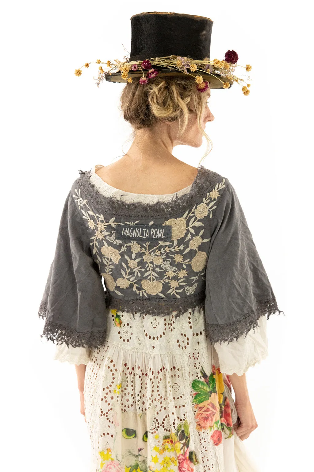 Adelaide Embroidered Wrap Top