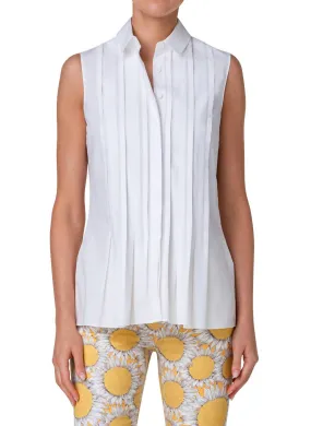 Akris Punto - Sleeveless Tuck Detail Cotton Top