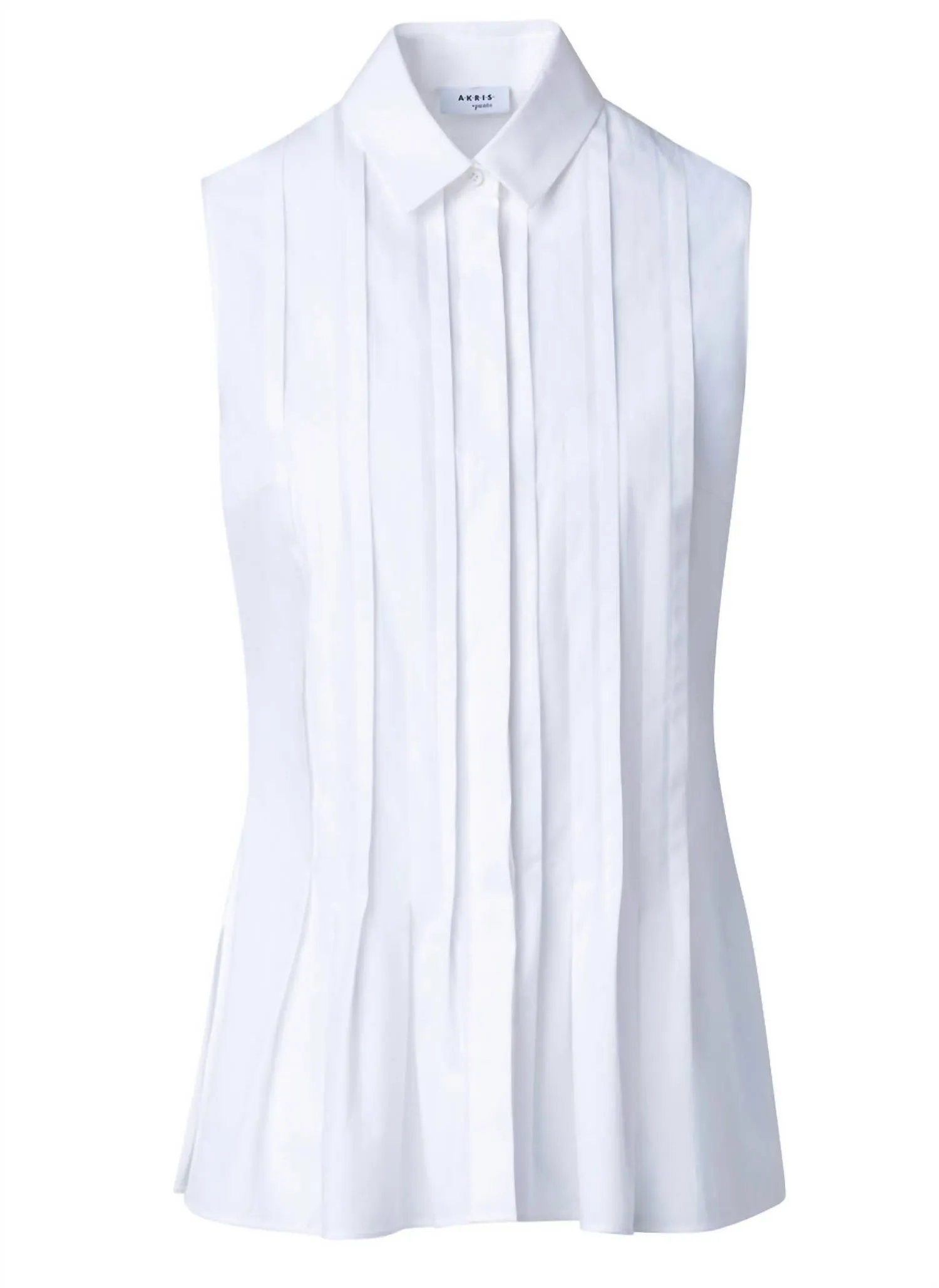 Akris Punto - Sleeveless Tuck Detail Cotton Top