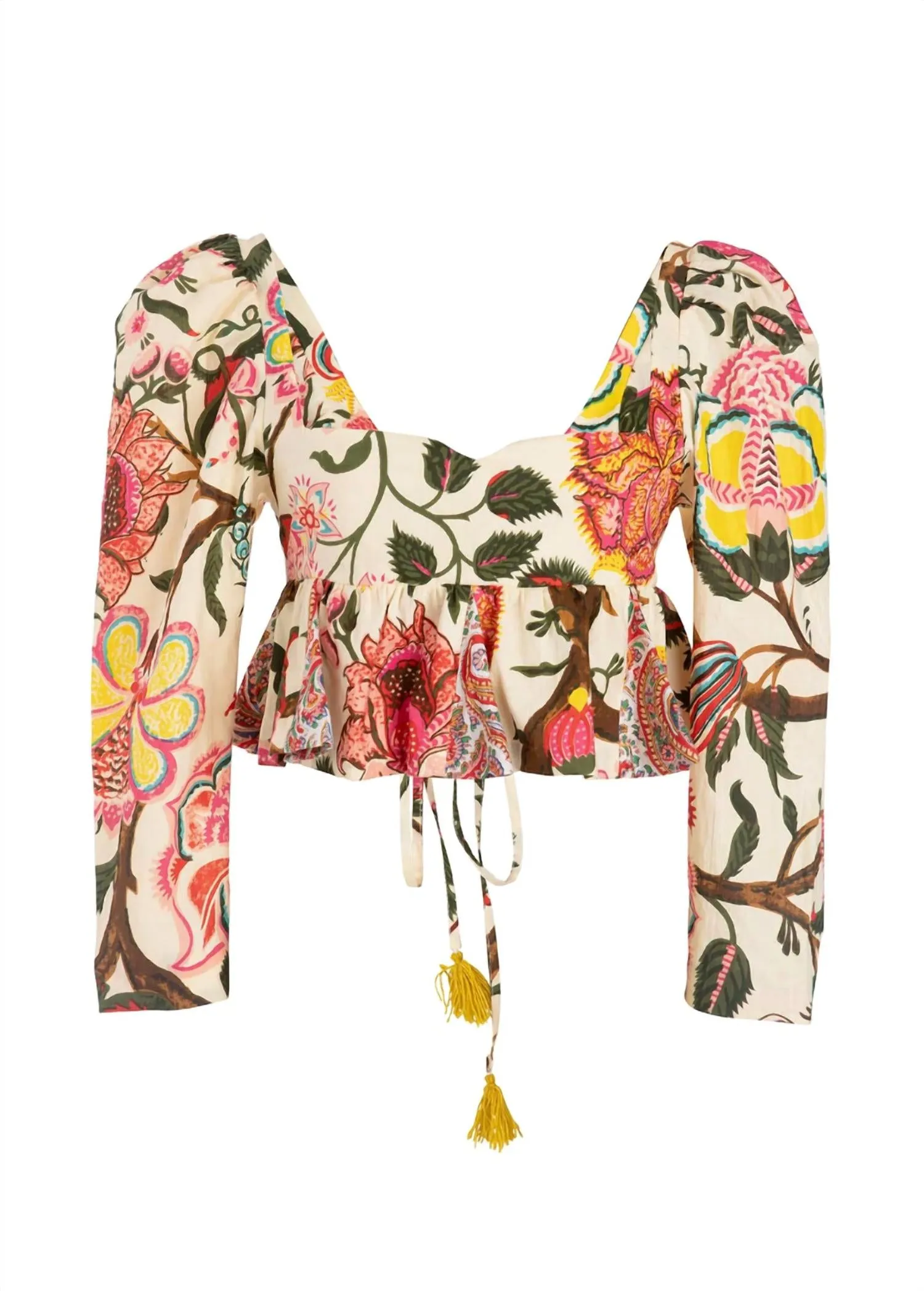 Alix Of Bohemia - Lila Canary Peplum Top