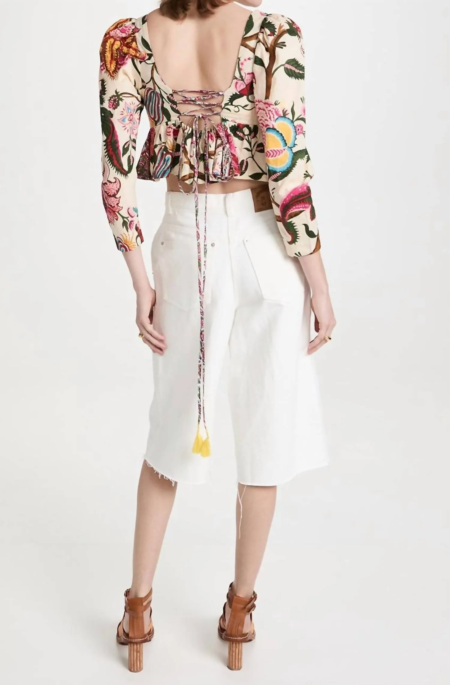 Alix Of Bohemia - Lila Canary Peplum Top