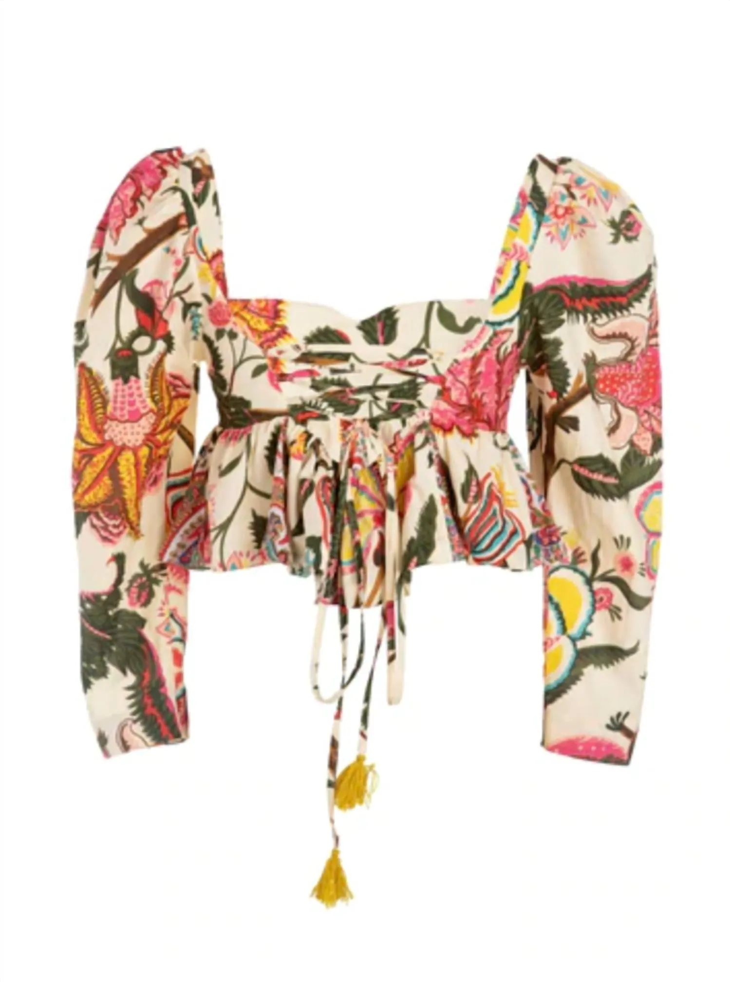 Alix Of Bohemia - Lila Canary Peplum Top