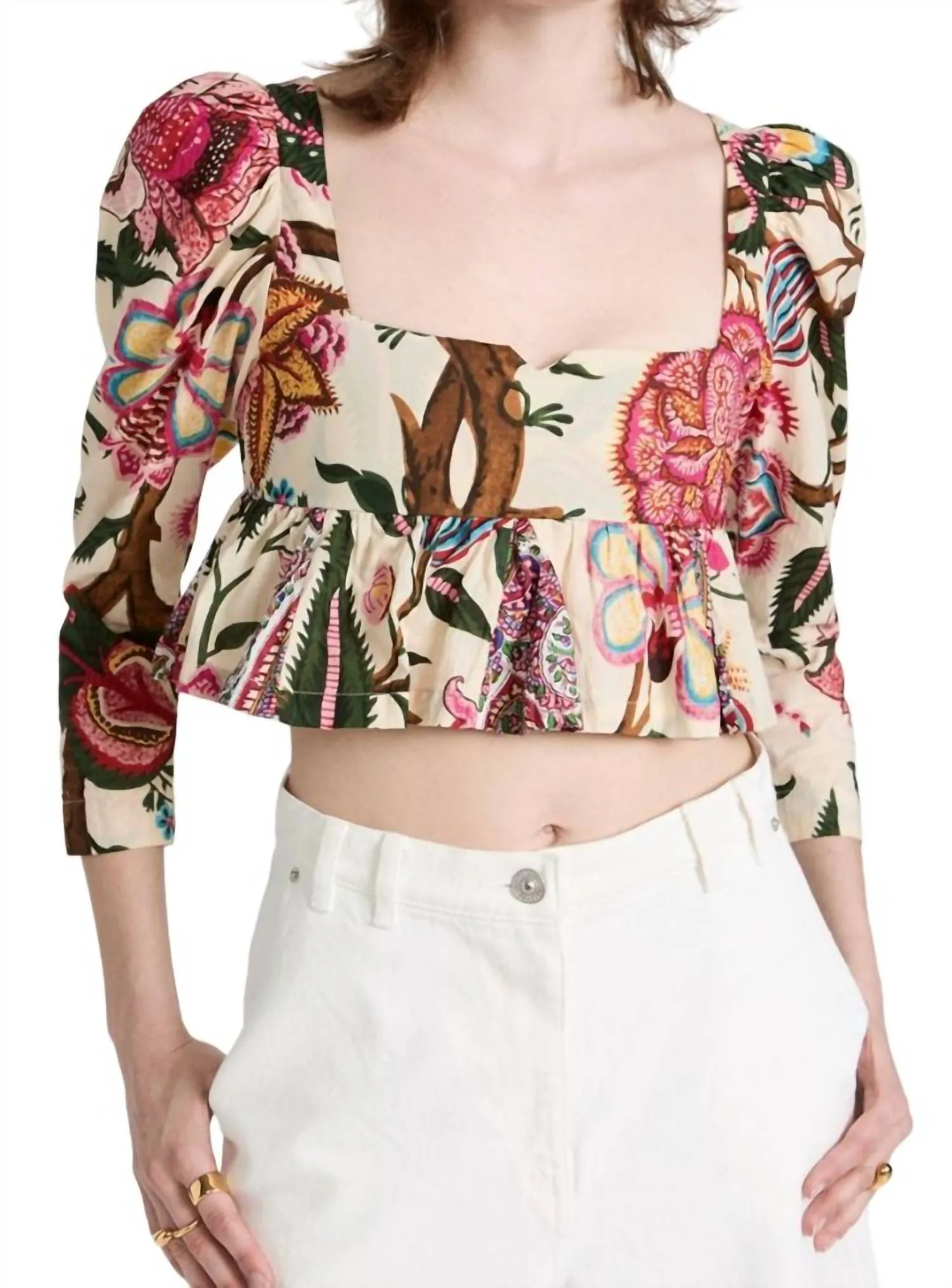 Alix Of Bohemia - Lila Canary Peplum Top