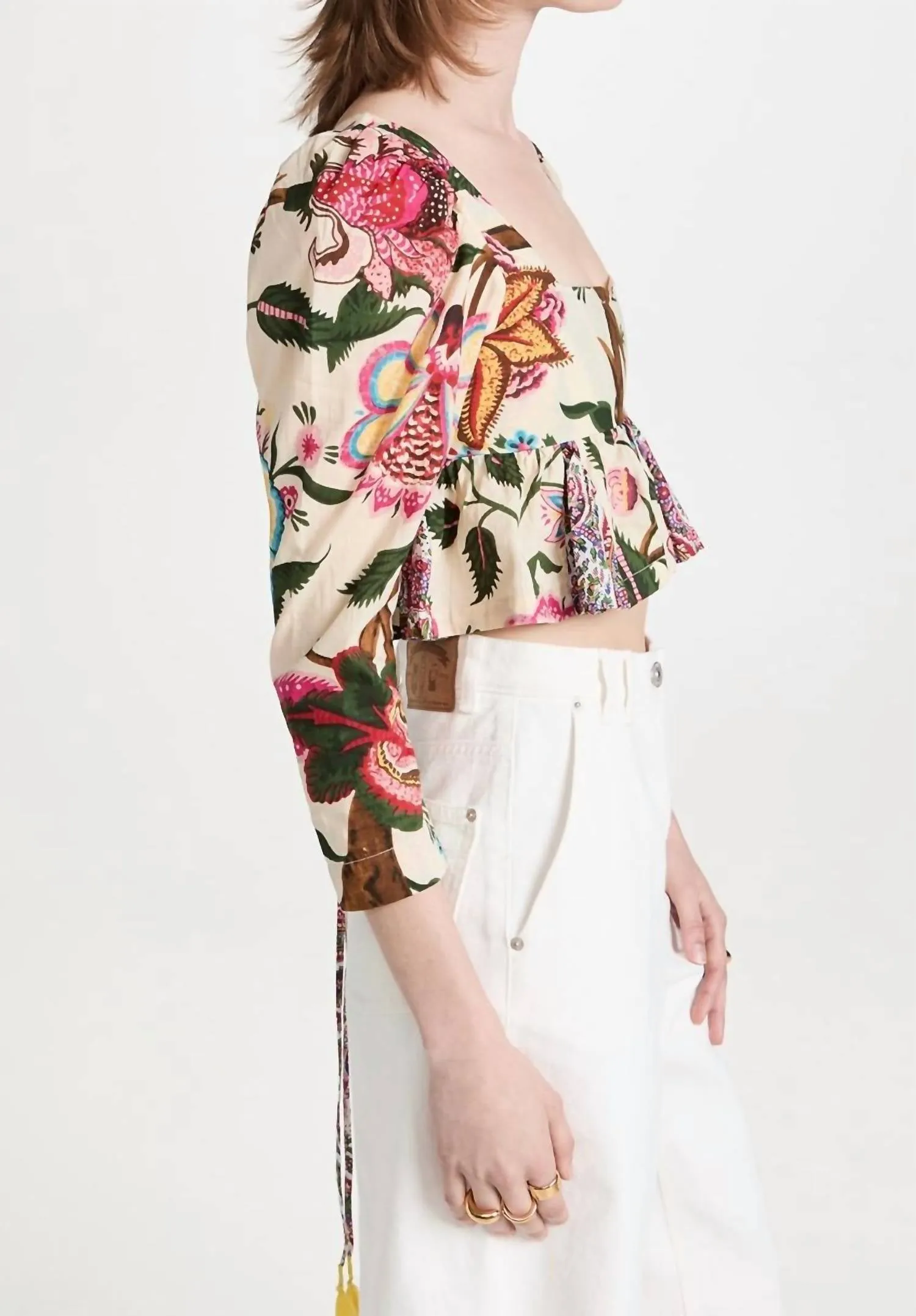 Alix Of Bohemia - Lila Canary Peplum Top