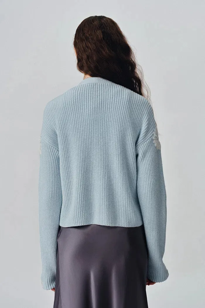 Dasiy Chunky Extended Cardigan in Cotton Cashmere Knit