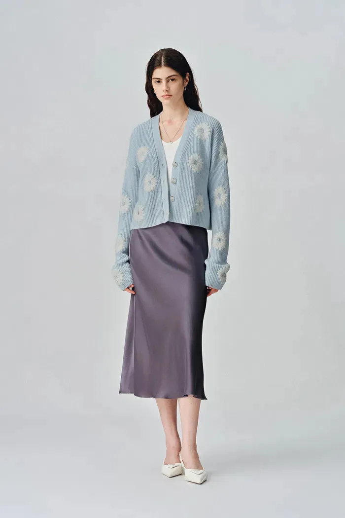 Dasiy Chunky Extended Cardigan in Cotton Cashmere Knit