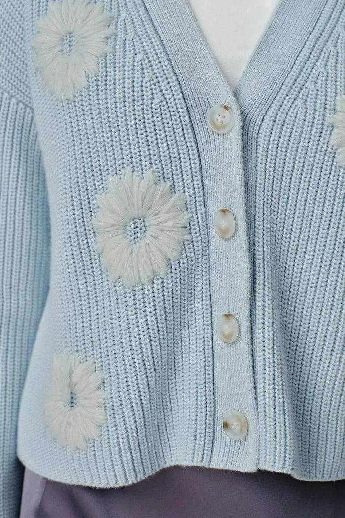 Dasiy Chunky Extended Cardigan in Cotton Cashmere Knit