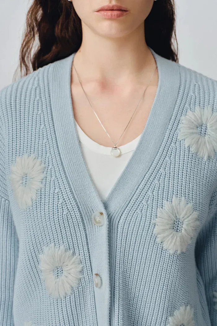 Dasiy Chunky Extended Cardigan in Cotton Cashmere Knit