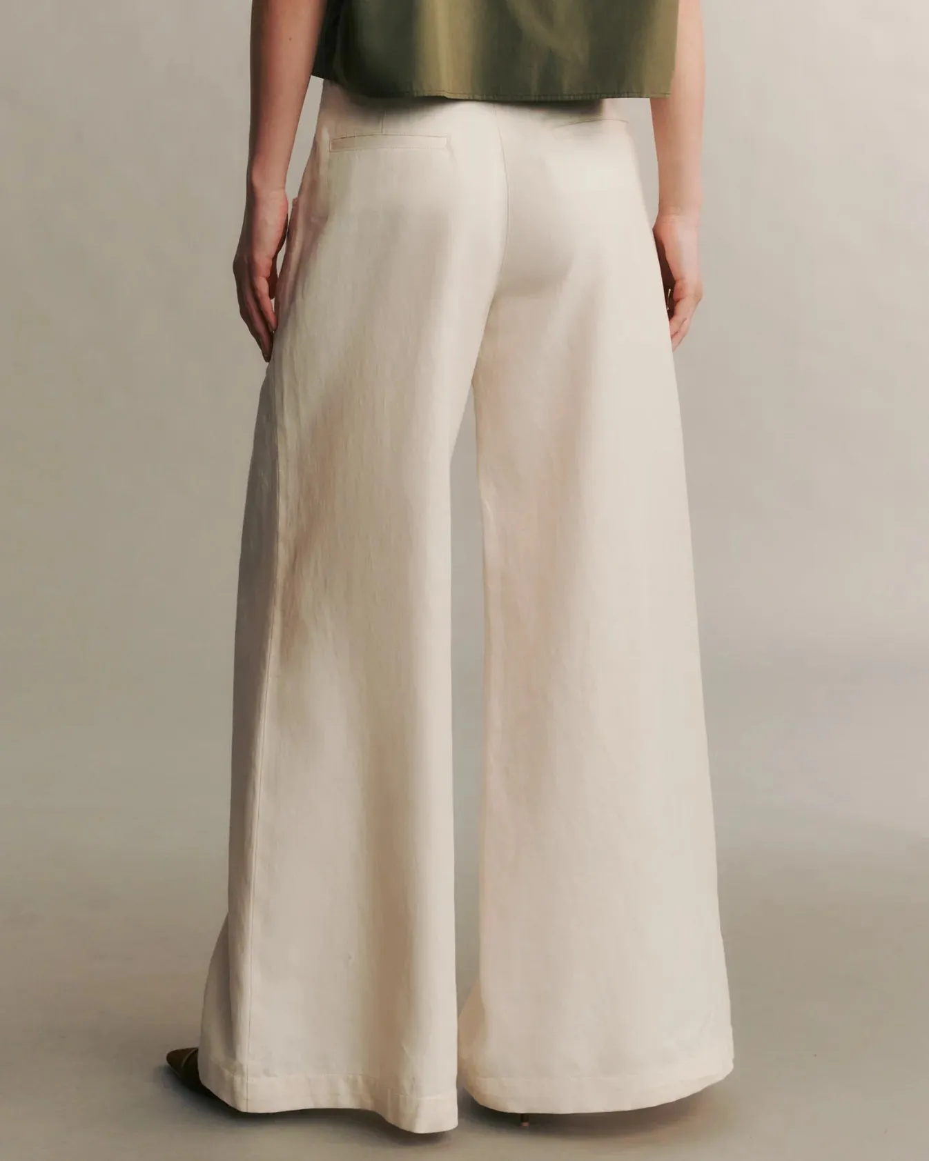 DEMIE PANT IN LINEN COTTON