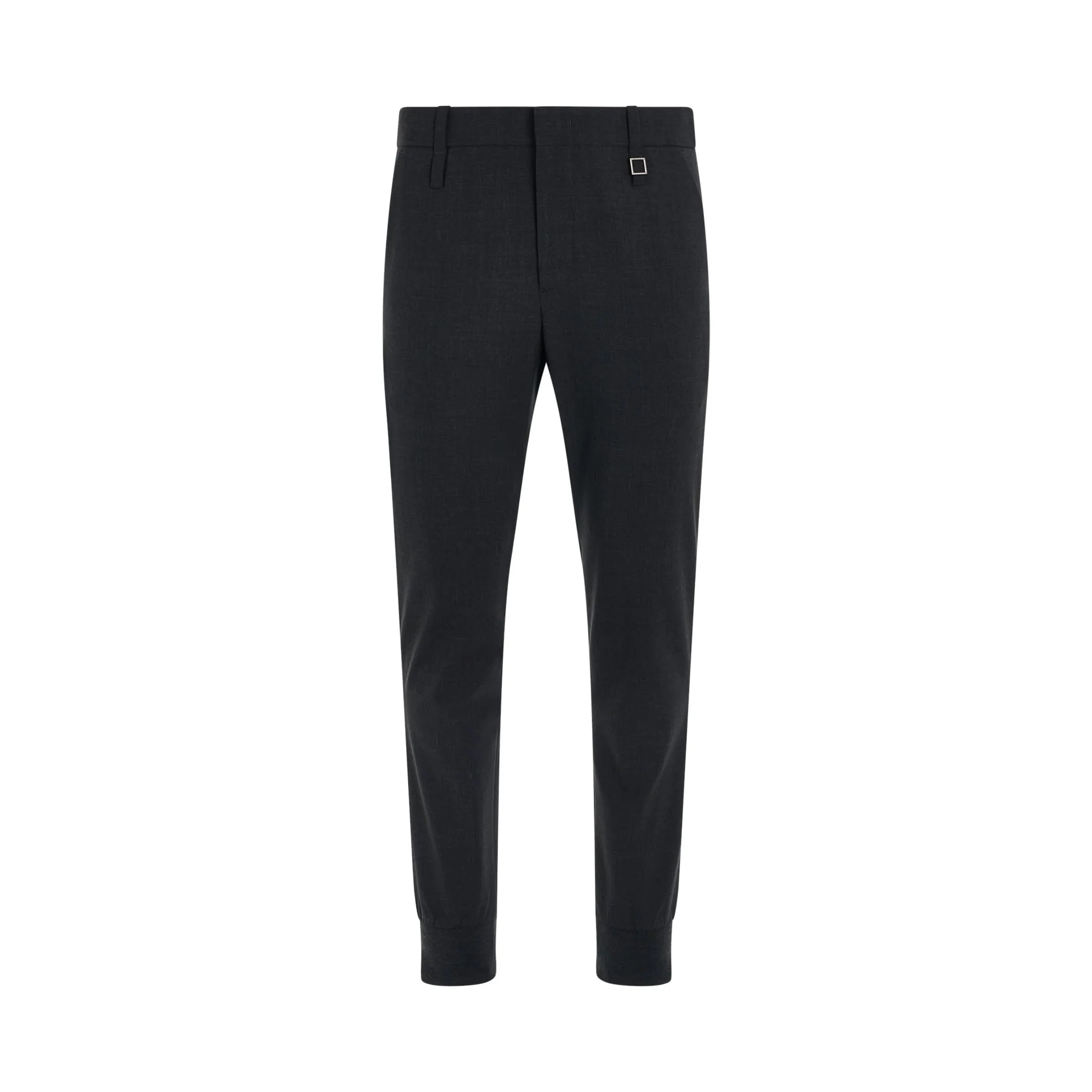Elasticated Cuff Suit Pants in Grey