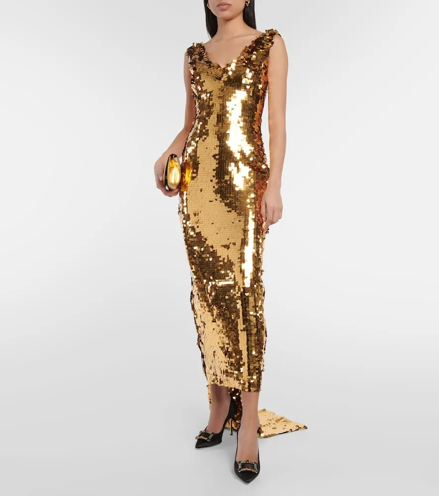 Emilia Wickstead Jacira sequined gown