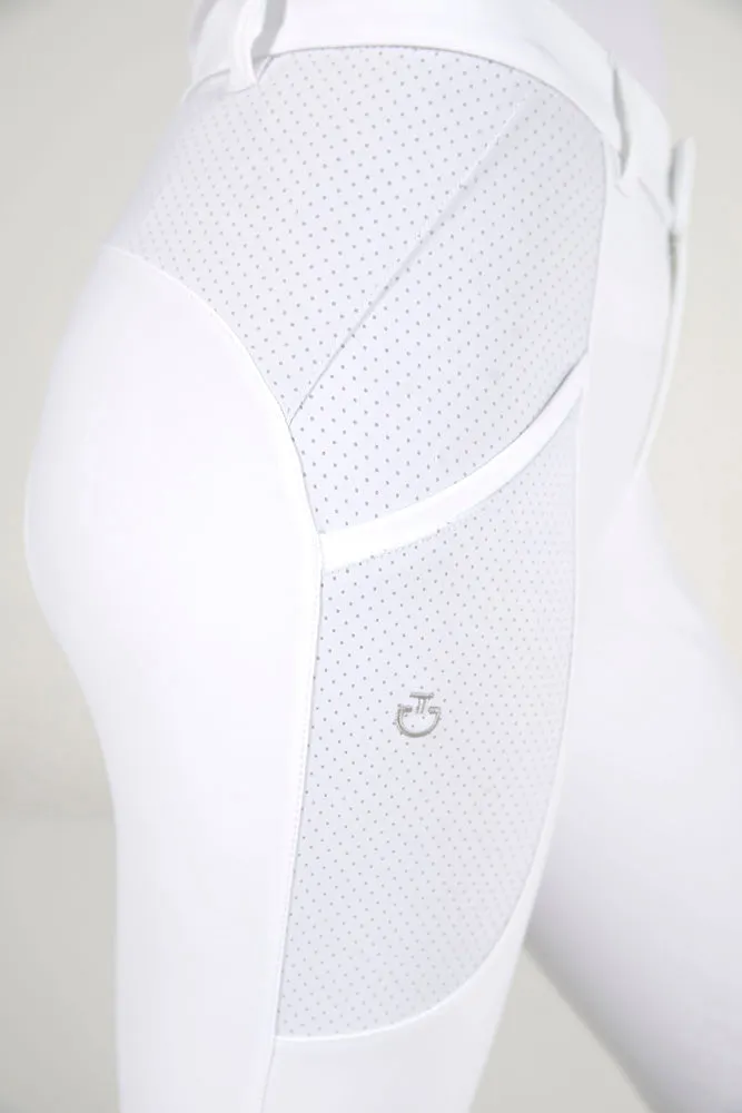 Girl's Perf Insert Breeches - White