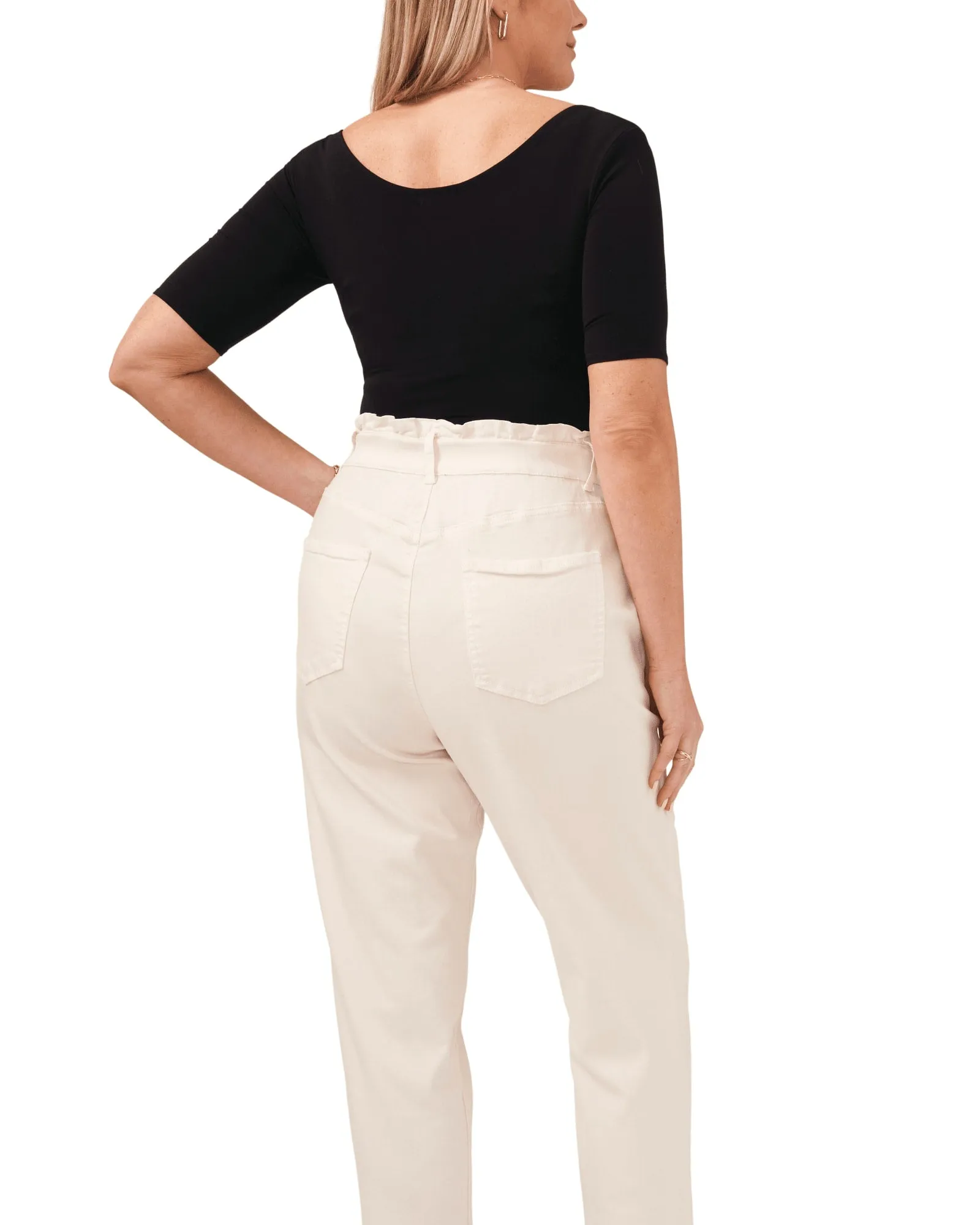 Hazel Paperbag Pant | TOASTED IVORY