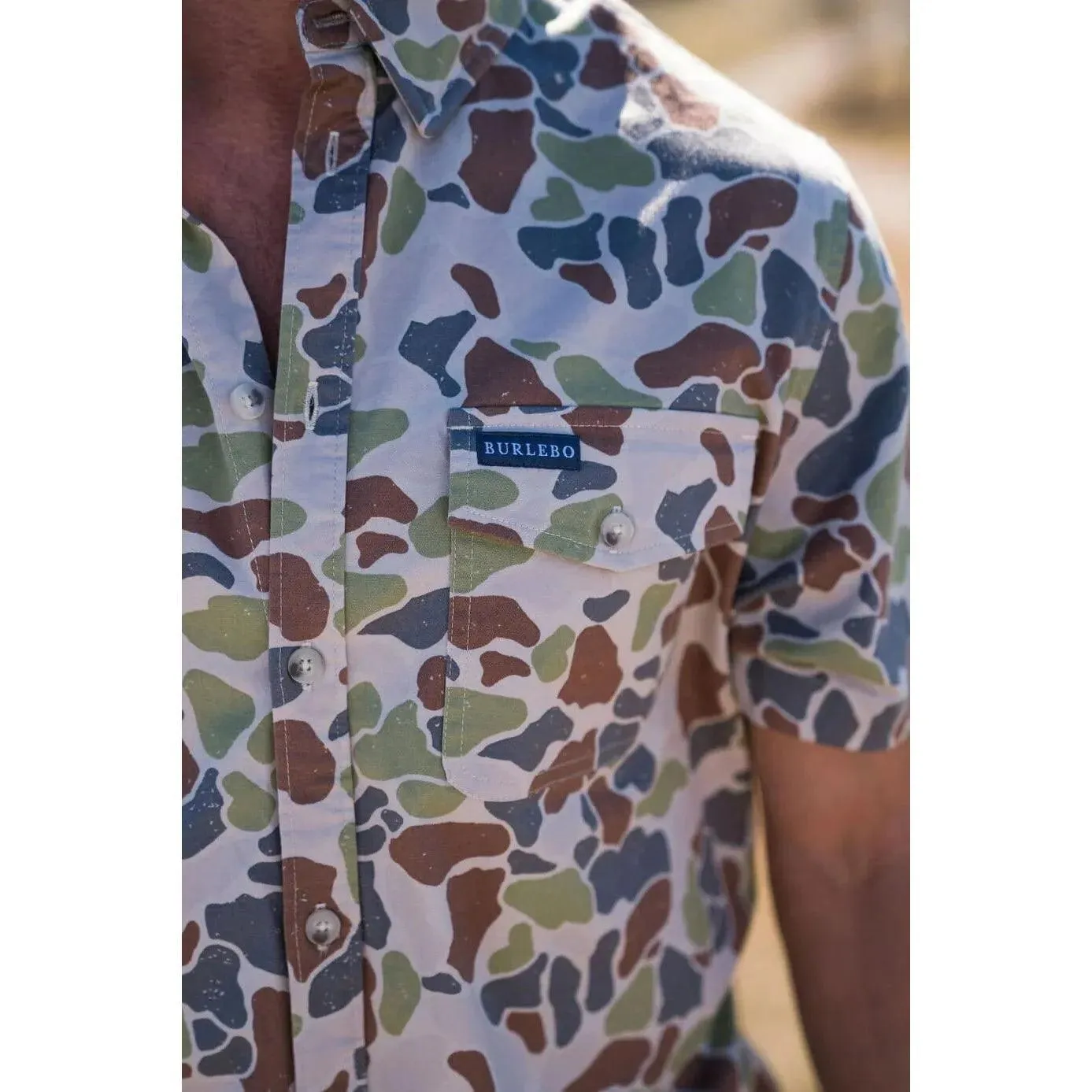 Men's Burlebo Cotton Twill Button Up CTS-DC