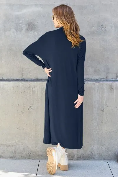 Open Front Long Cardigan