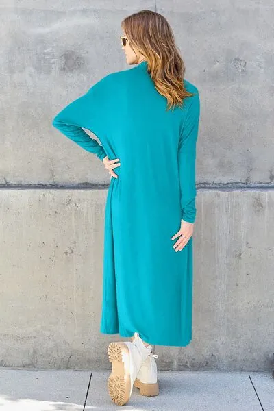 Open Front Long Cardigan