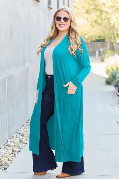 Open Front Long Cardigan