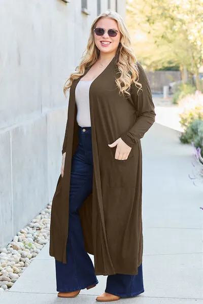 Open Front Long Cardigan