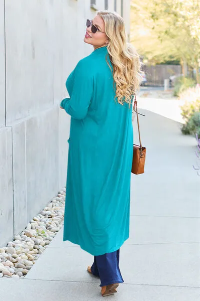 Open Front Long Cardigan