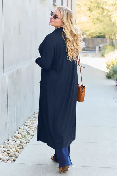 Open Front Long Cardigan