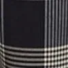 Plaid Paperbag-Waist Wide-Leg Pant