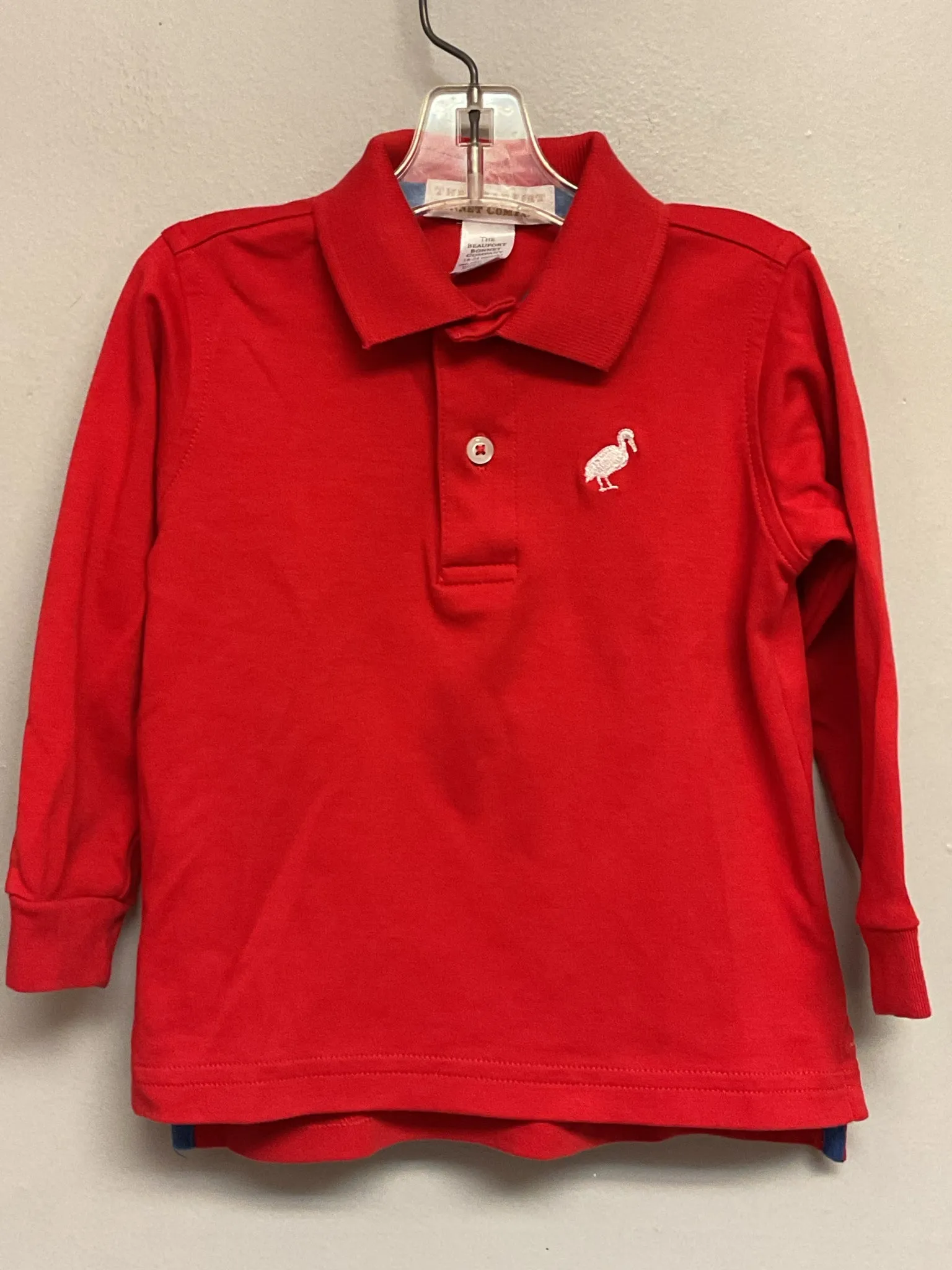 The Beaufort Bonnet Co Size 18M Red Cotton Blend Infant Boys Shirts & Polos